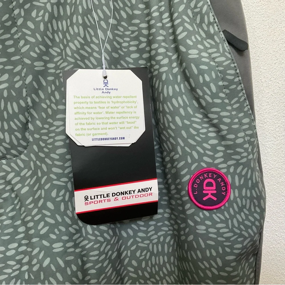 NWT Little Donkey Andy Technical Equipment Ski Snow Pants Grey Floral Size Med - Picture 2 of 8